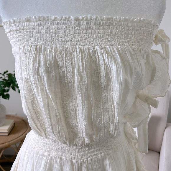 NWOT Free People Feelin' Fancy Convertible Romper Ivory XS - Picture 8 of 16